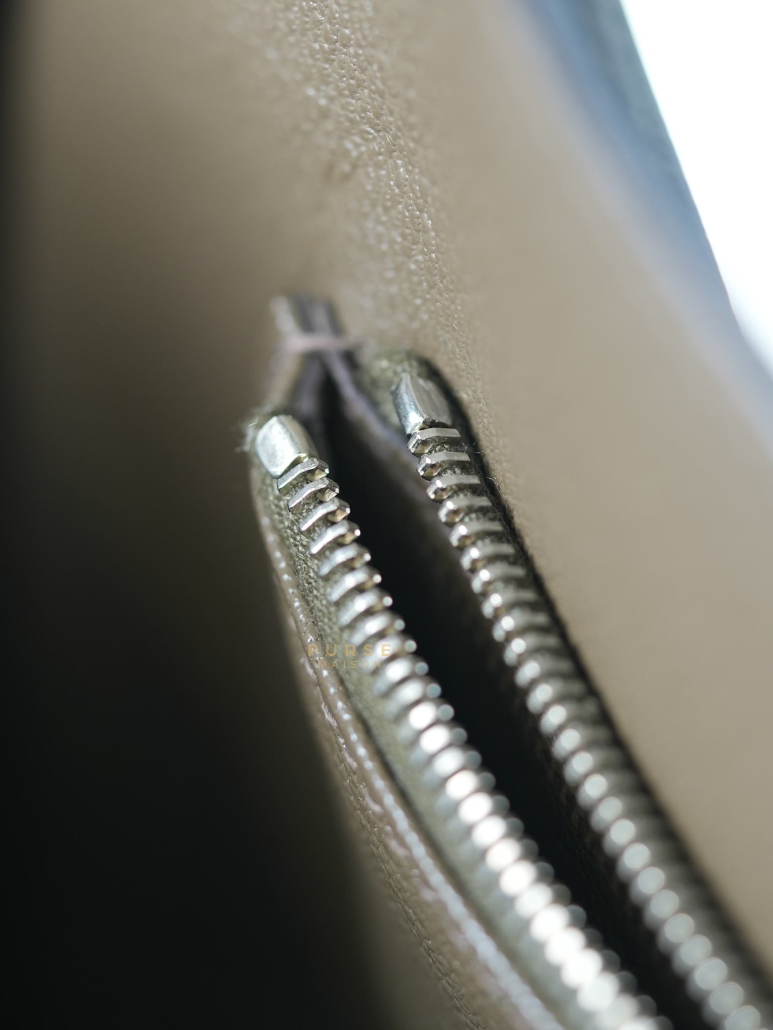 Steve Messenger 35 in Noir & Etoupe Clemence Leather Palladium Hardware Stamp X(2016) | Purse Maison Luxury Bags Shop