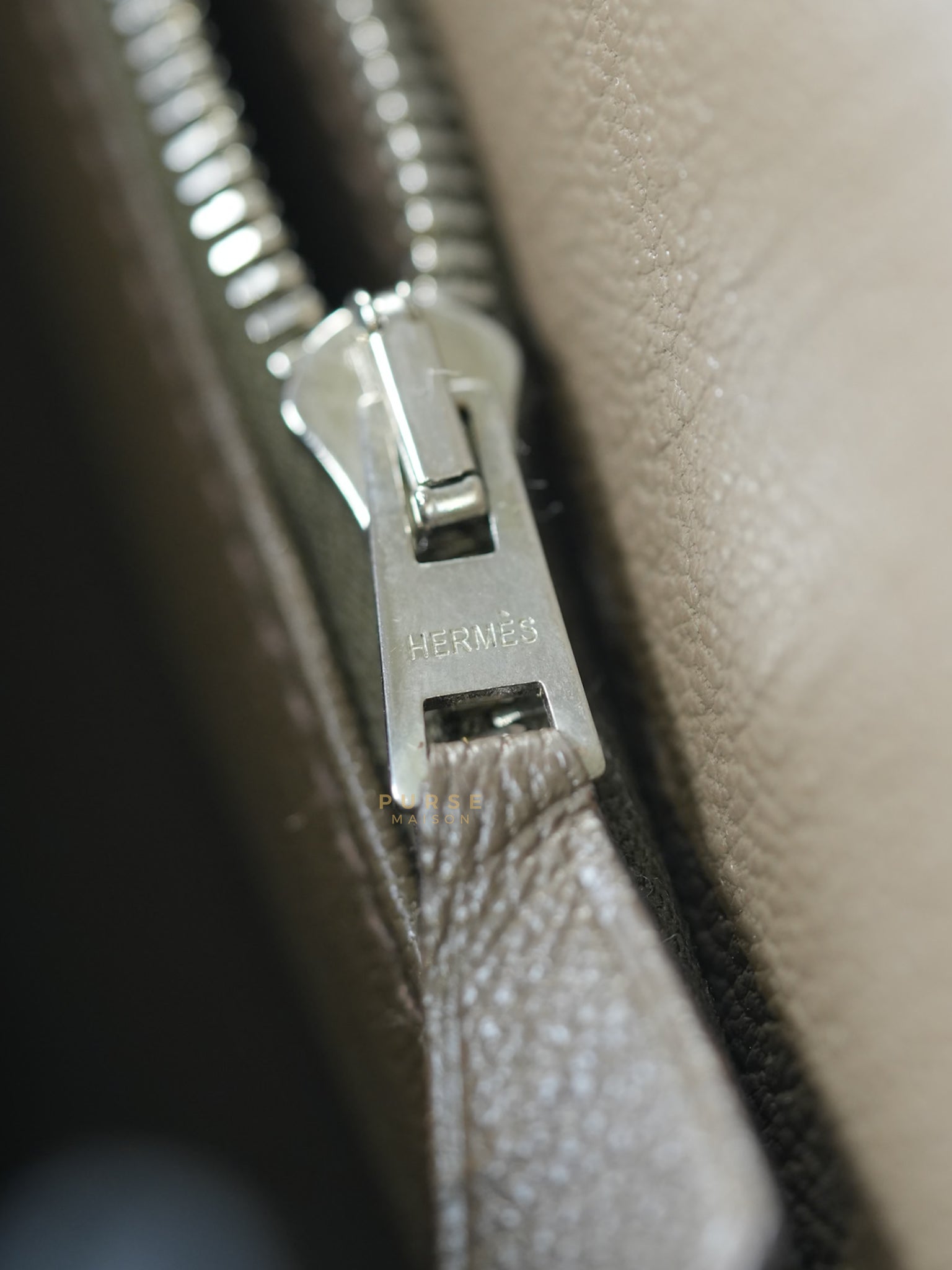 Steve Messenger 35 in Noir & Etoupe Clemence Leather Palladium Hardware Stamp X(2016) | Purse Maison Luxury Bags Shop