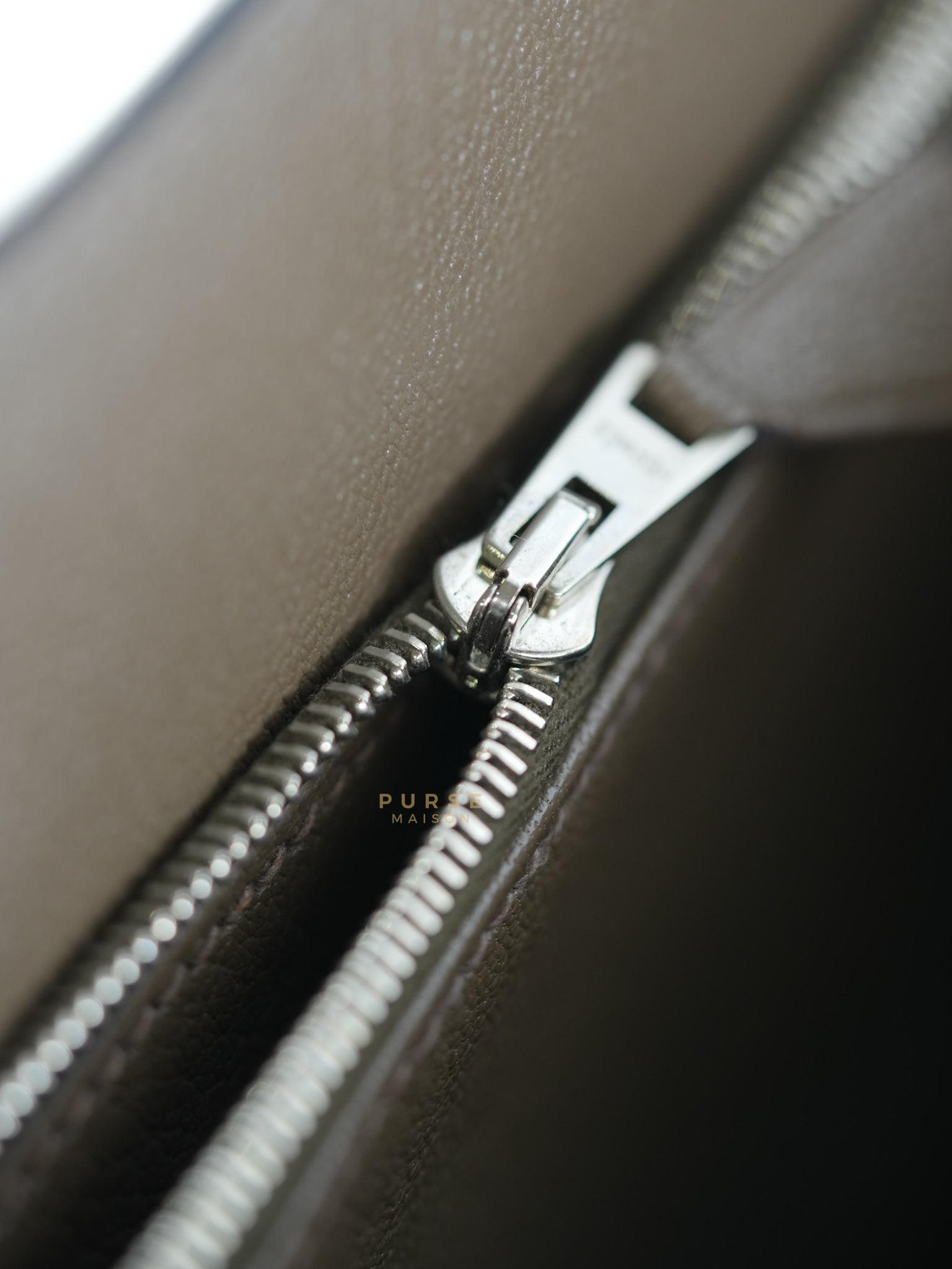 Steve Messenger 35 in Noir & Etoupe Clemence Leather Palladium Hardware Stamp X(2016) | Purse Maison Luxury Bags Shop