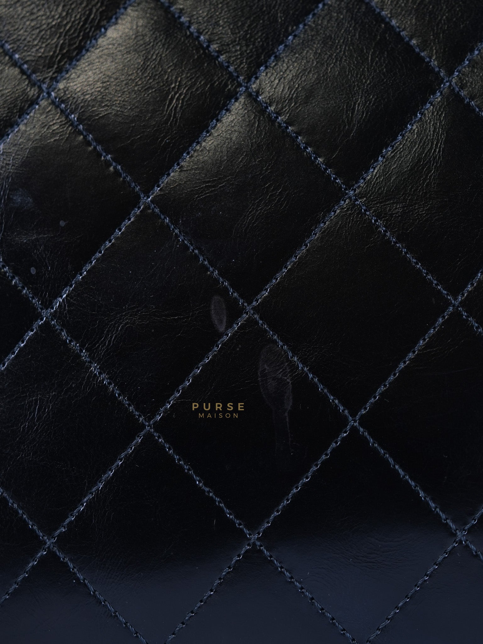 Straight Lined Shopper 2way Bag in Black Leather & Aged Gold Hardware Series 23 | Purse Maison Luxury Bags Shop