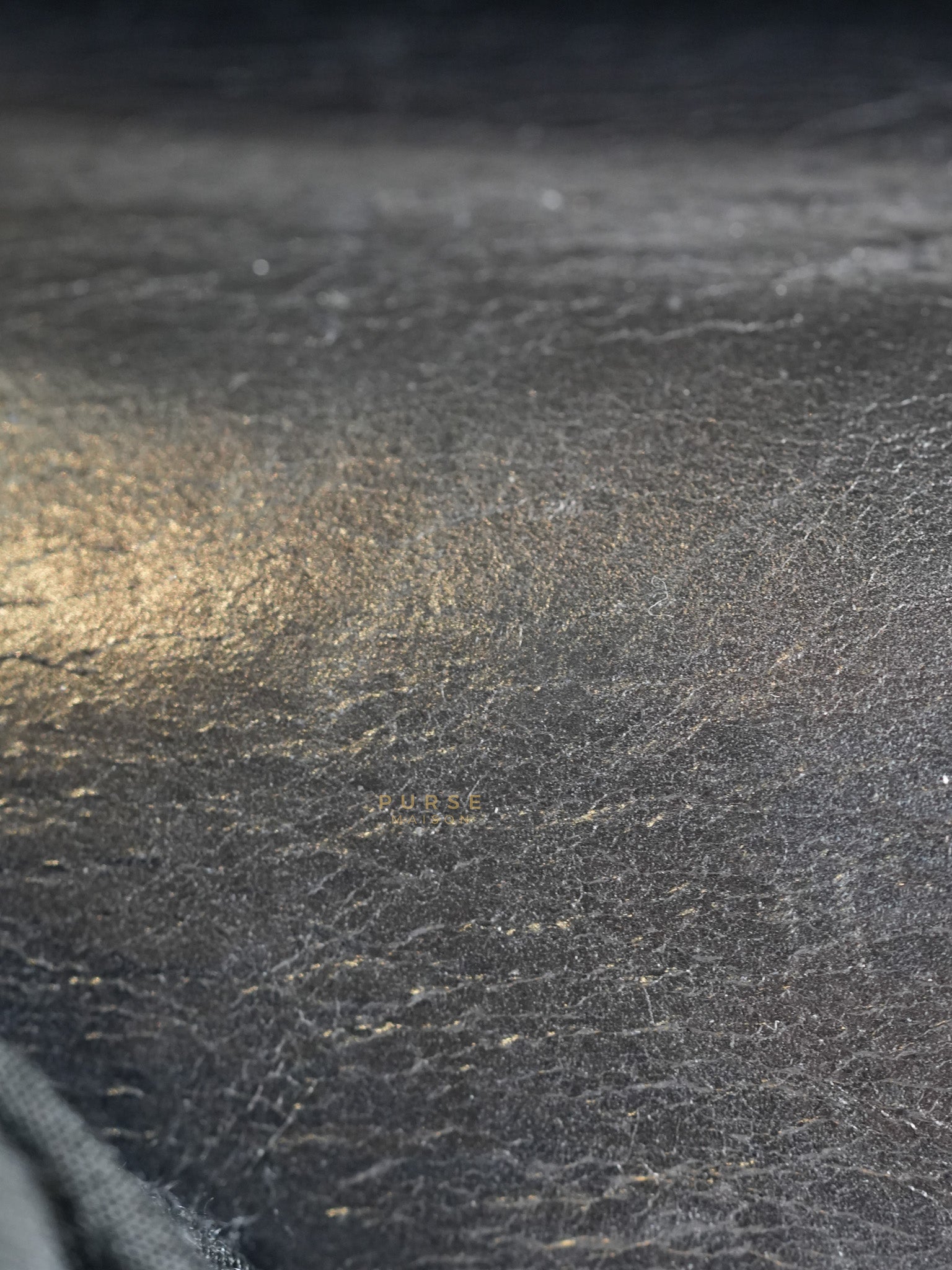 Straight Lined Shopper 2way Bag in Black Leather & Aged Gold Hardware Series 23 | Purse Maison Luxury Bags Shop