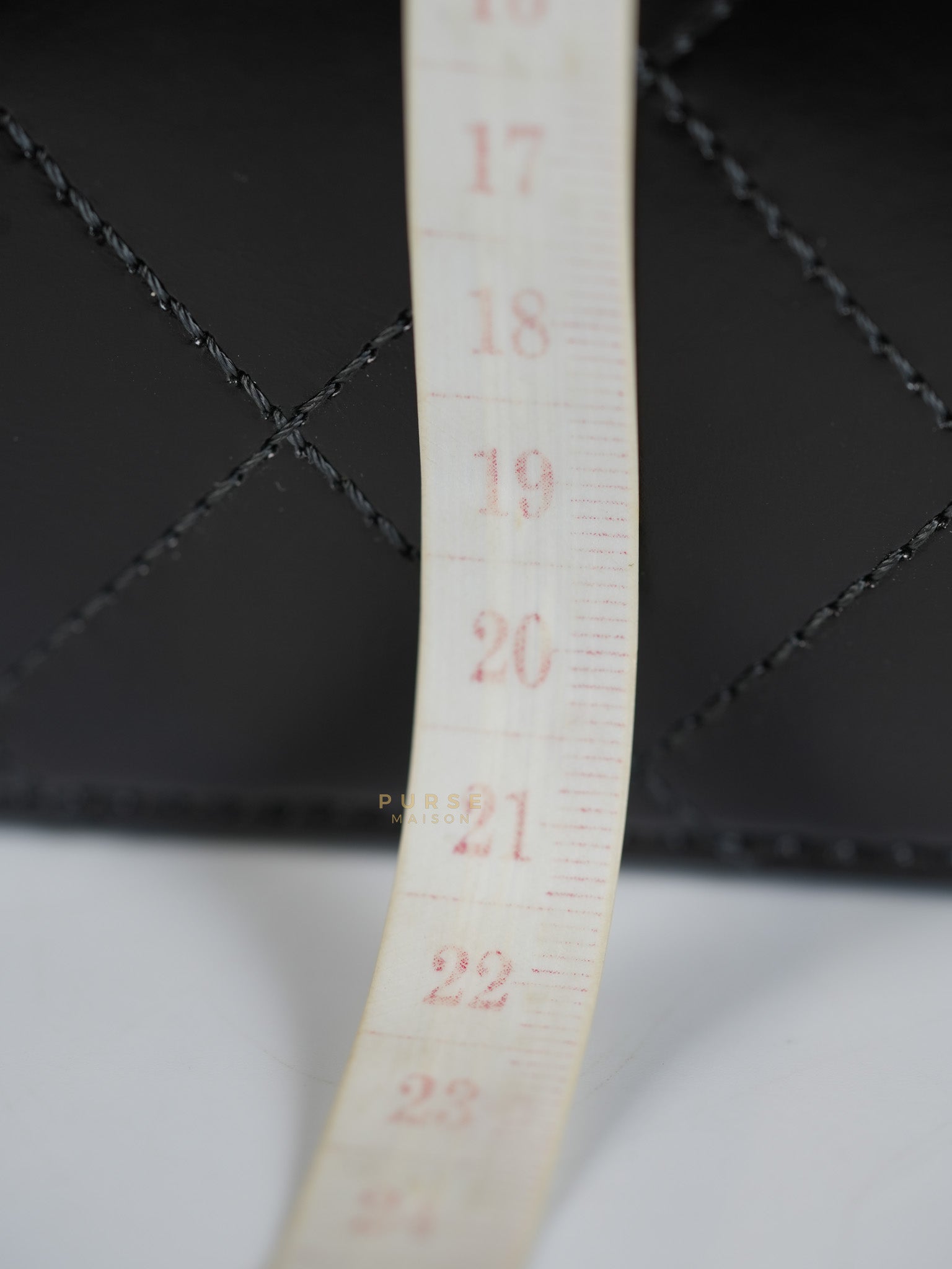 Straight Lined Shopper 2way Bag in Black Leather & Aged Gold Hardware Series 23 | Purse Maison Luxury Bags Shop