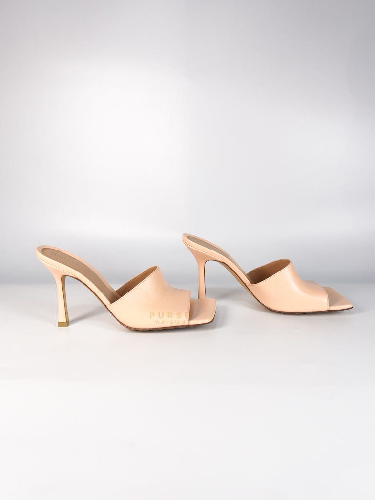 Stretch Mule Sandals Beige in Lambskin Leather Size 39 EU (24.5 cm) | Purse Maison Luxury Bags Shop