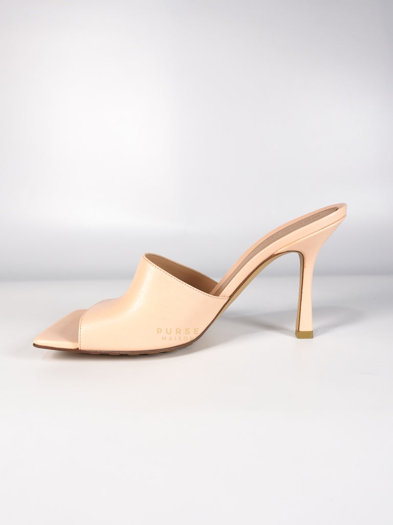 Stretch Mule Sandals Beige in Lambskin Leather Size 39 EU (24.5 cm) | Purse Maison Luxury Bags Shop