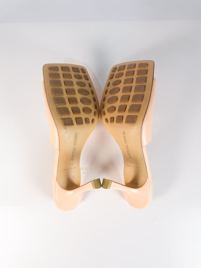 Stretch Mule Sandals Beige in Lambskin Leather Size 39 EU (24.5 cm) | Purse Maison Luxury Bags Shop