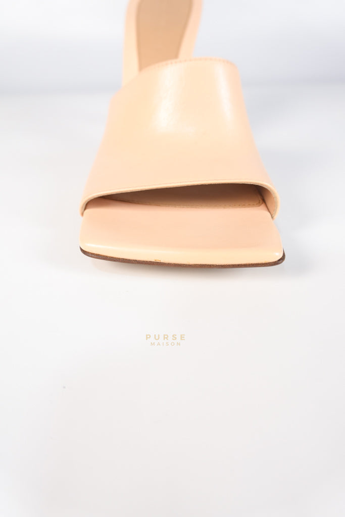 Stretch Mule Sandals Beige in Lambskin Leather Size 39 EU (24.5 cm) | Purse Maison Luxury Bags Shop