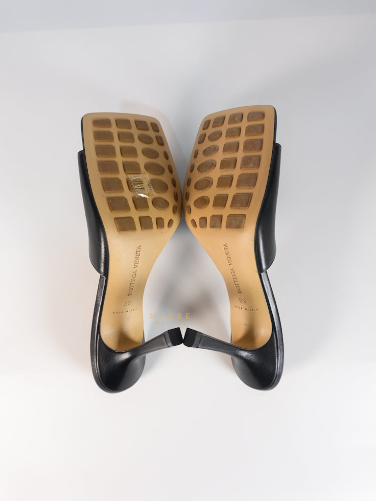 Stretch Mule Sandals Black in Lambskin Leather Size 39 EU (24.5 cm) | Purse Maison Luxury Bags Shop