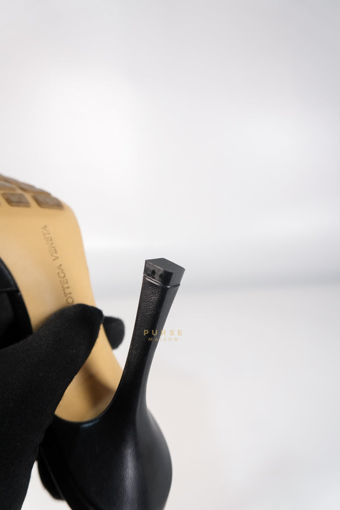 Stretch Mule Sandals Black in Lambskin Leather Size 39 EU (24.5 cm) | Purse Maison Luxury Bags Shop