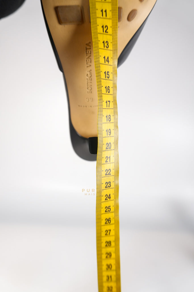 Stretch Mule Sandals Black in Lambskin Leather Size 39 EU (24.5 cm) | Purse Maison Luxury Bags Shop