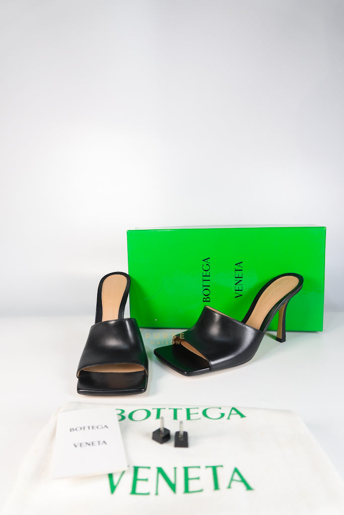 Stretch Mule Sandals Black in Lambskin Leather Size 39 EU (24.5 cm) | Purse Maison Luxury Bags Shop