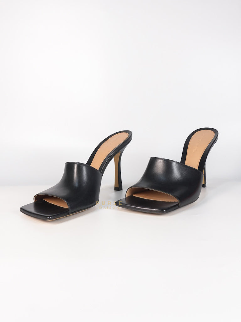 Stretch Mule Sandals Black in Lambskin Leather Size 39 EU (24.5 cm) | Purse Maison Luxury Bags Shop