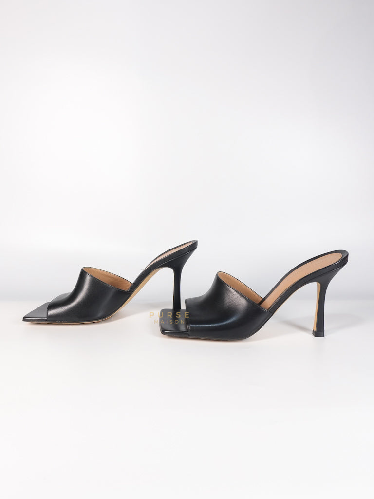 Stretch Mule Sandals Black in Lambskin Leather Size 39 EU (24.5 cm) | Purse Maison Luxury Bags Shop