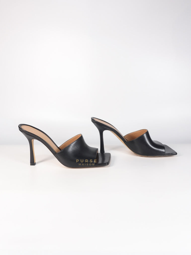 Stretch Mule Sandals Black in Lambskin Leather Size 39 EU (24.5 cm) | Purse Maison Luxury Bags Shop