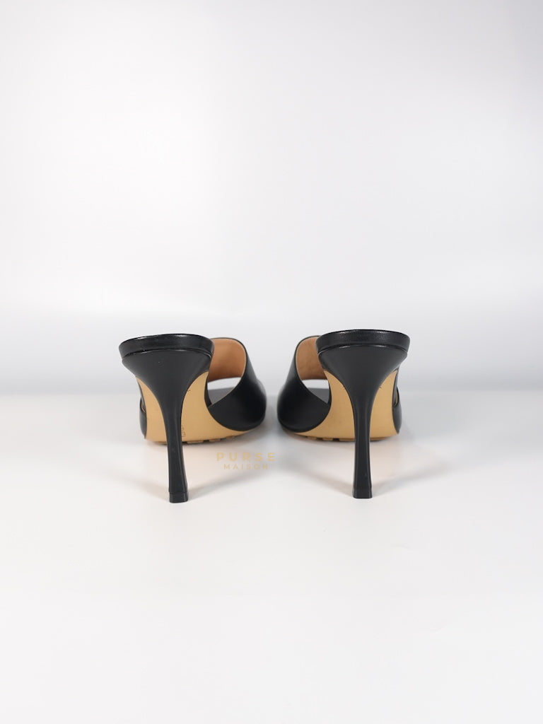 Stretch Mule Sandals Black in Lambskin Leather Size 39 EU (24.5 cm) | Purse Maison Luxury Bags Shop