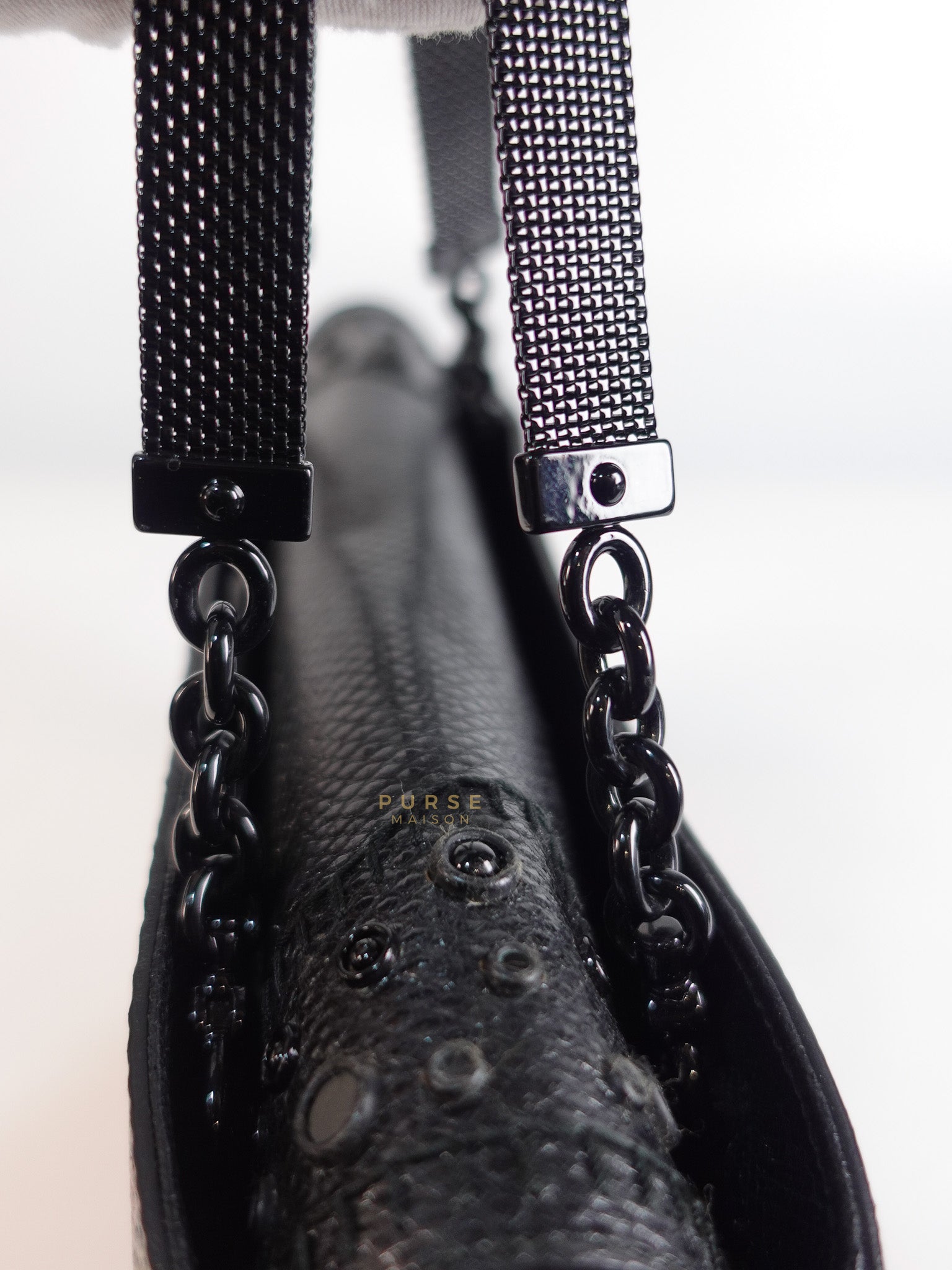 Stripe Flap Hand Bag Medium in Multicolor | Purse Maison Luxury Bags Shop