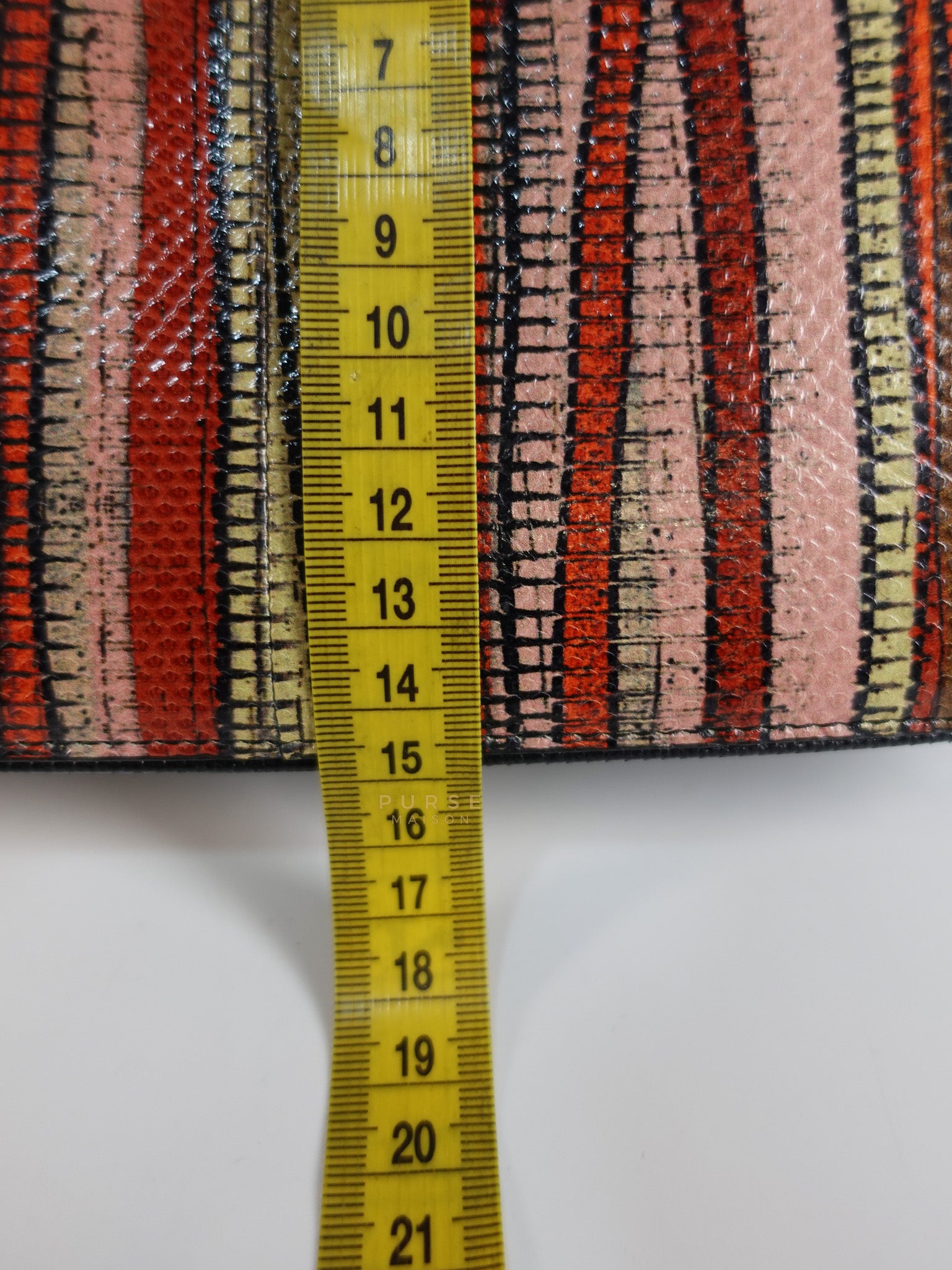 Stripe Flap Hand Bag Medium in Multicolor | Purse Maison Luxury Bags Shop