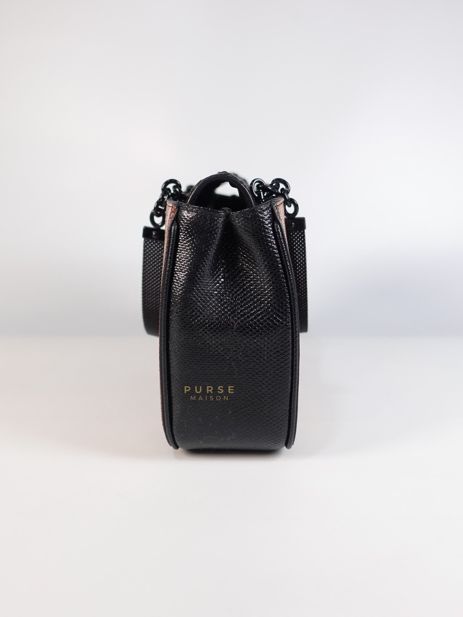 Stripe Flap Hand Bag Medium in Multicolor | Purse Maison Luxury Bags Shop