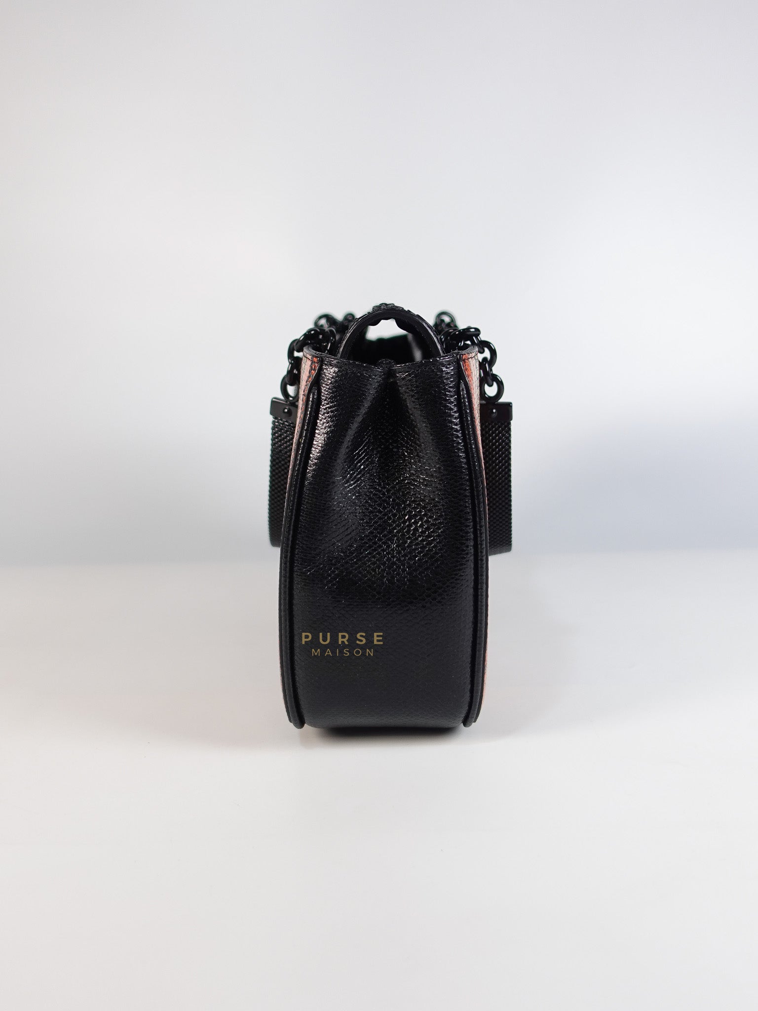 Stripe Flap Hand Bag Medium in Multicolor | Purse Maison Luxury Bags Shop