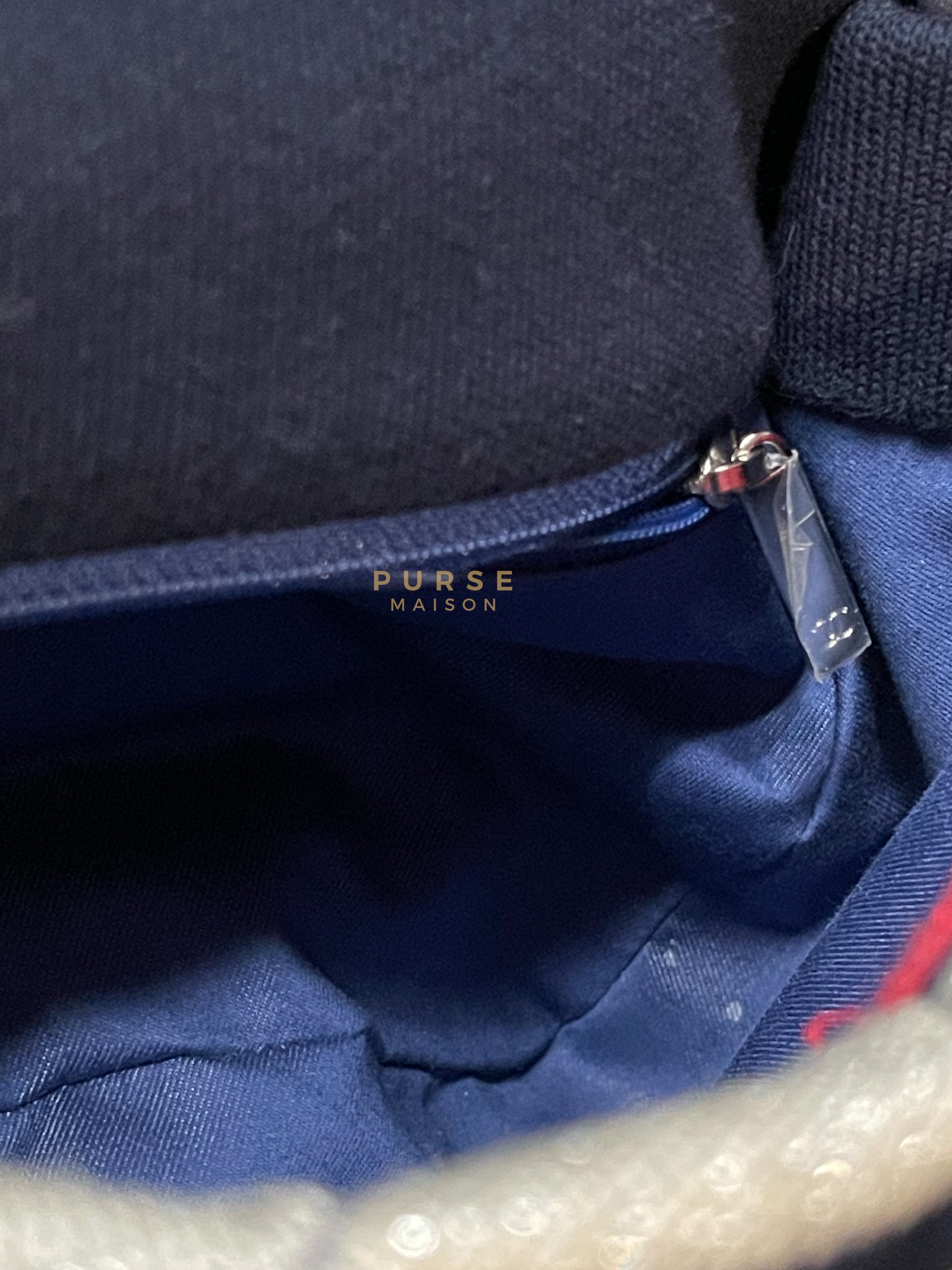 Stripe Flap Jumbo in Multicolor in Jersey Rope Silver Hardware Series 27 | Purse Maison Luxury Bags Shop