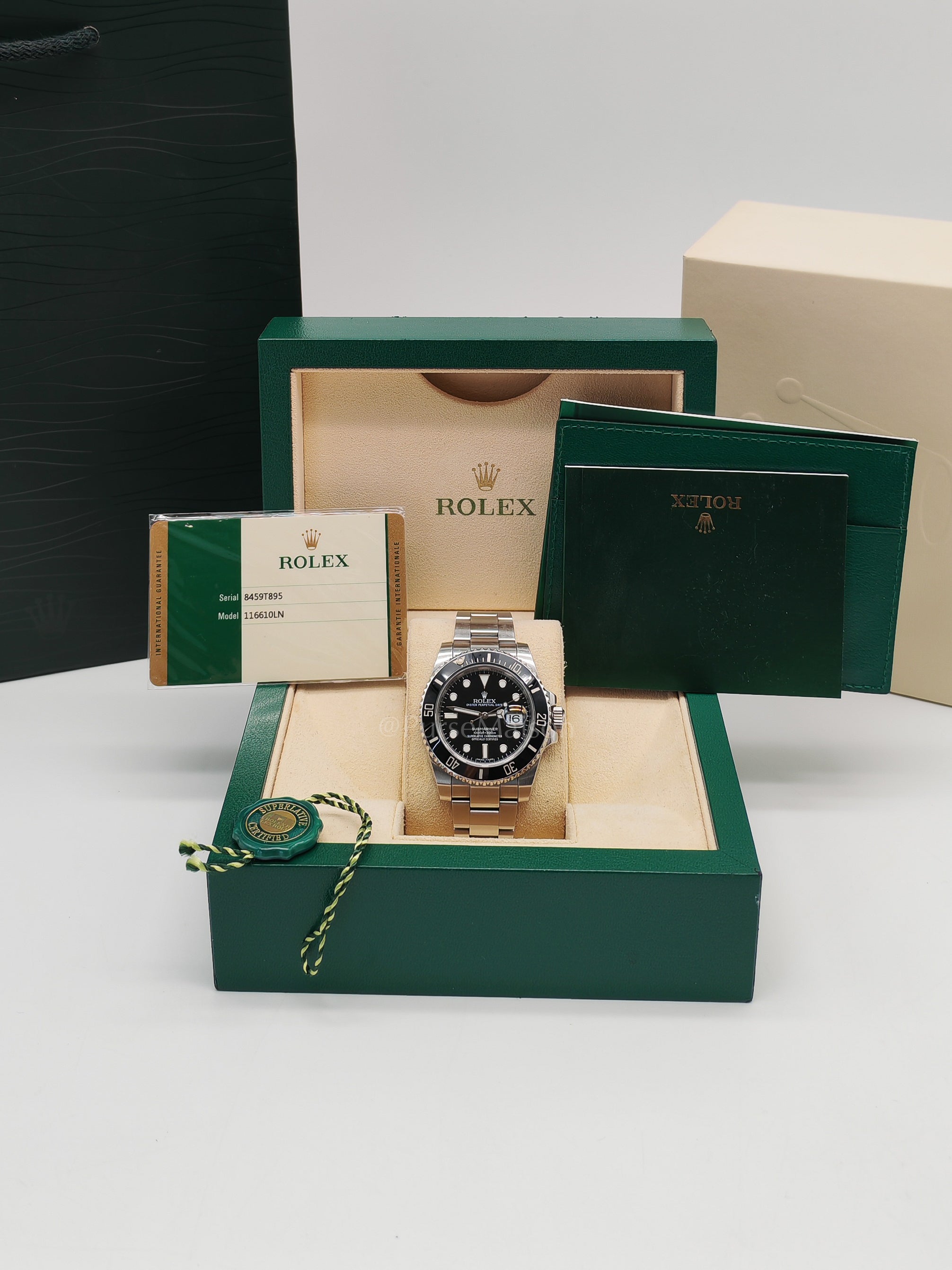 Submariner Oyster Perpetual Date 40mm Black Dial Stainless Steel (Reference No. 116610LN) | Purse Maison Luxury Bags Shop
