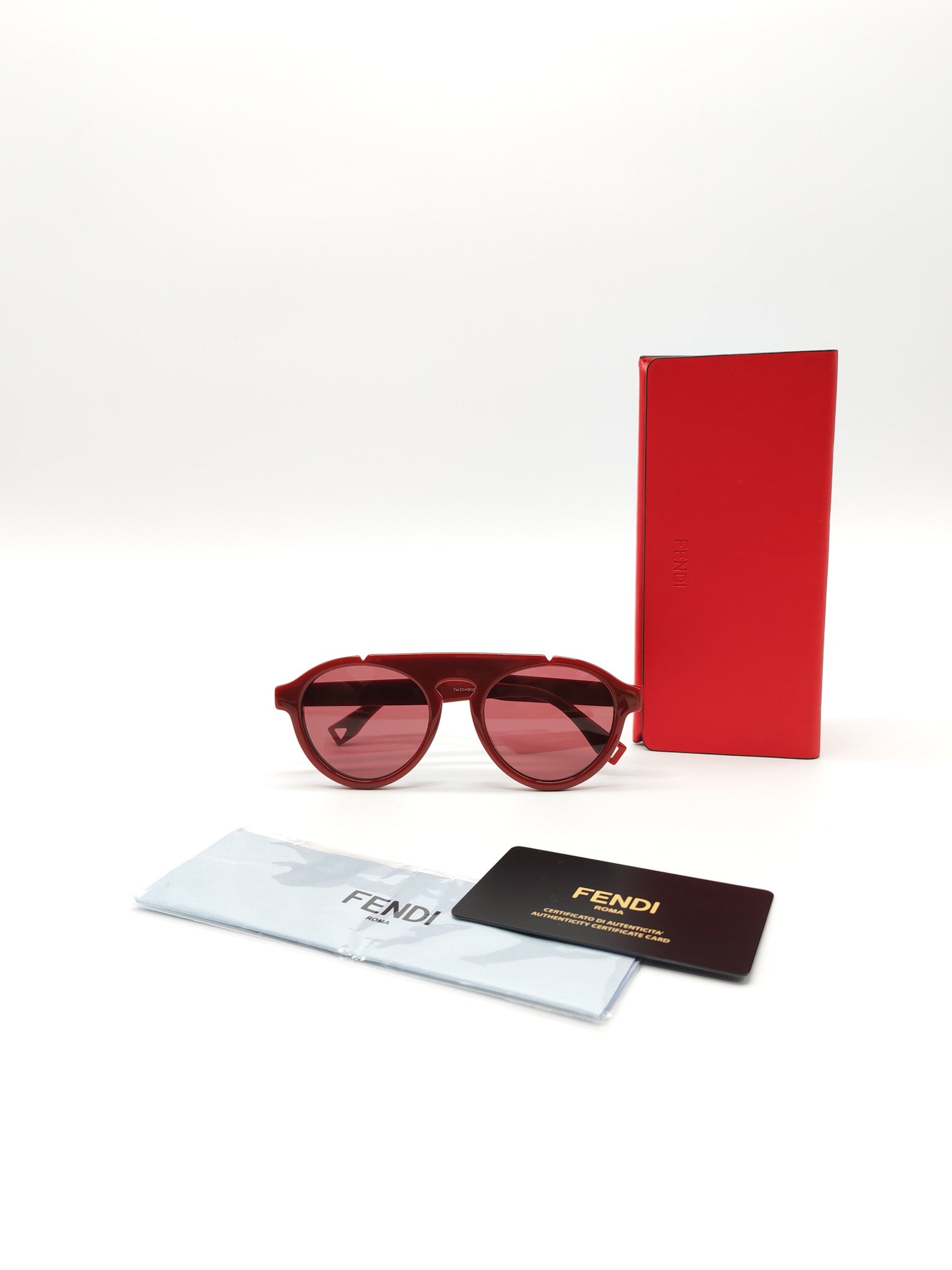 Sunglasses FF M0013/S C9AU1 52 in Neutral Plastic Red | Purse Maison Luxury Bags Shop