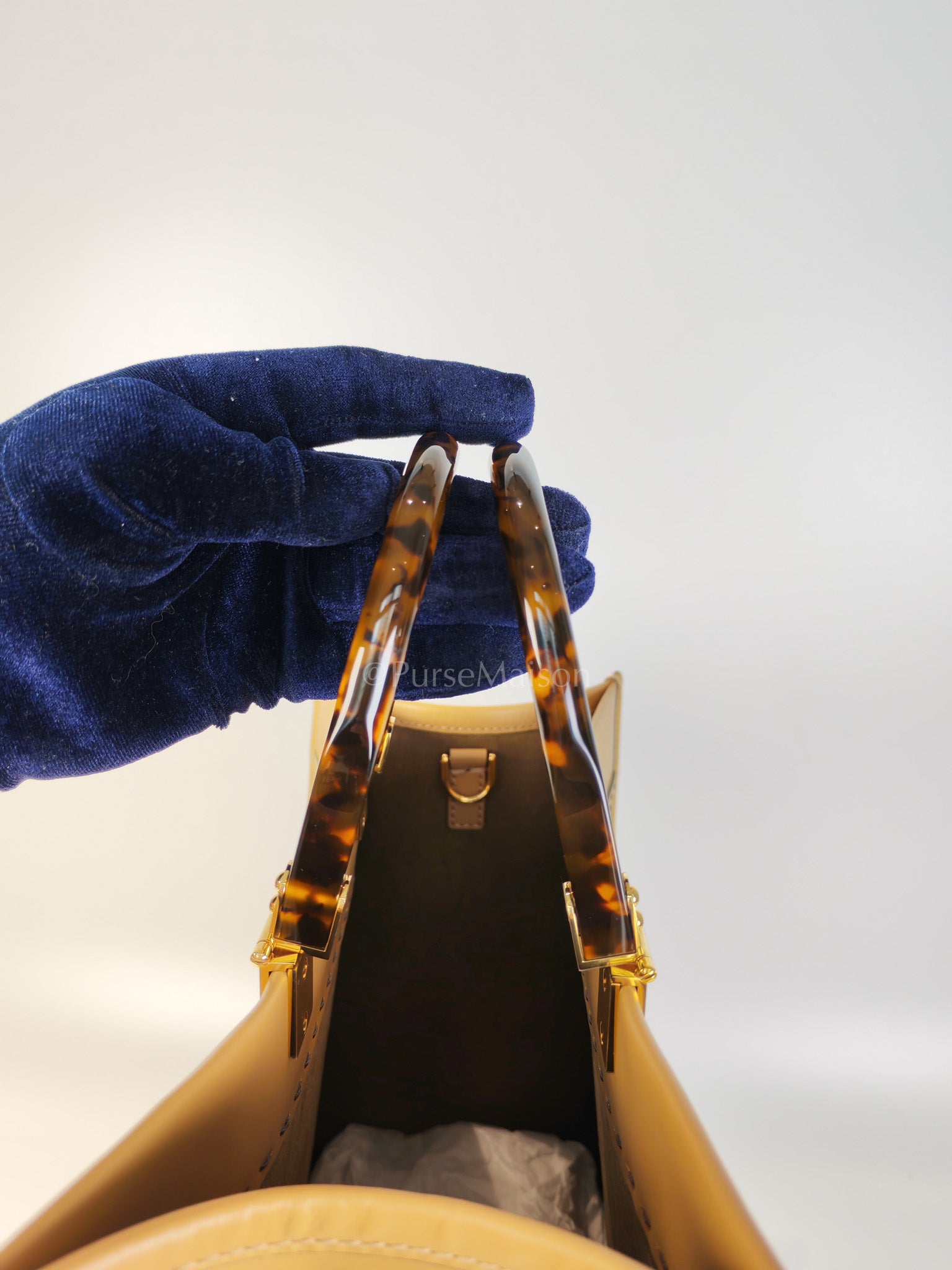 Sunshine Medium in Beige Smooth Calfskin Leather Tote Bag | Purse Maison Luxury Bags Shop