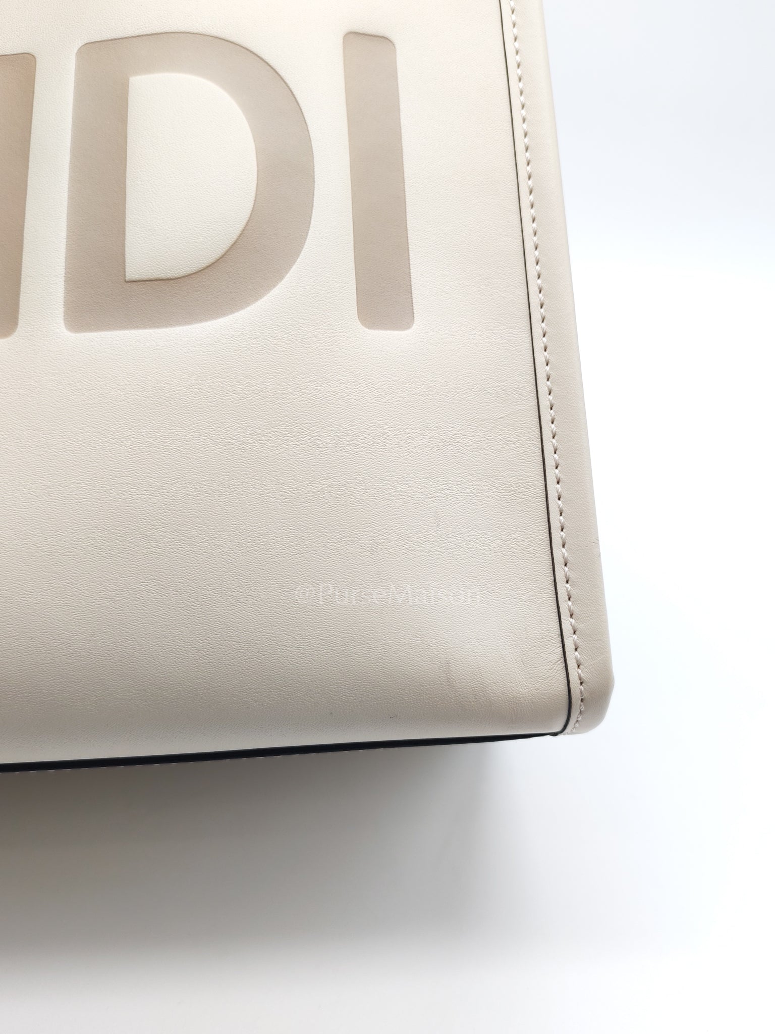 Sunshine Medium in White Smooth Calfskin Leather Tote Bag | Purse Maison Luxury Bags Shop