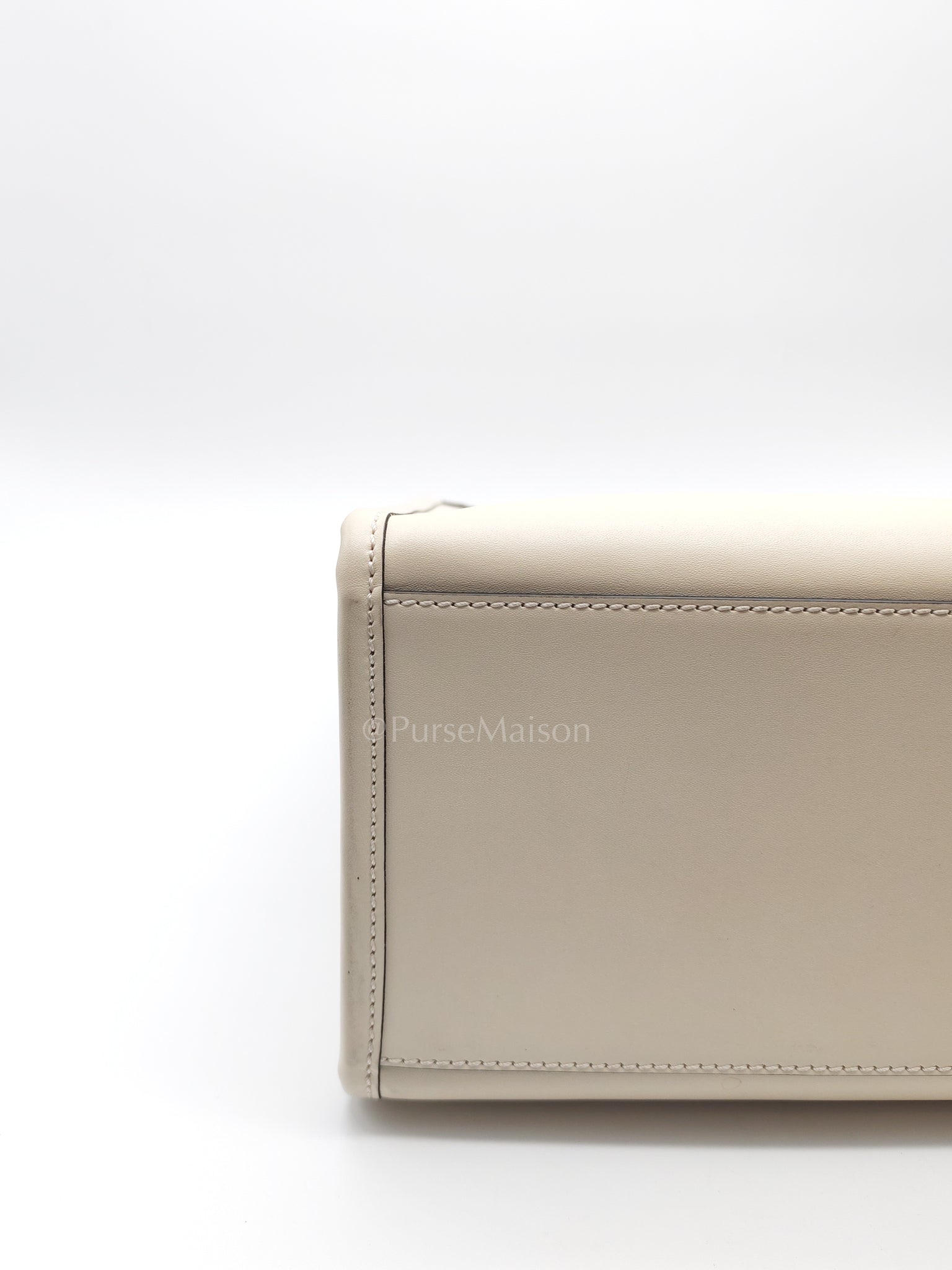 Sunshine Medium in White Smooth Calfskin Leather Tote Bag | Purse Maison Luxury Bags Shop
