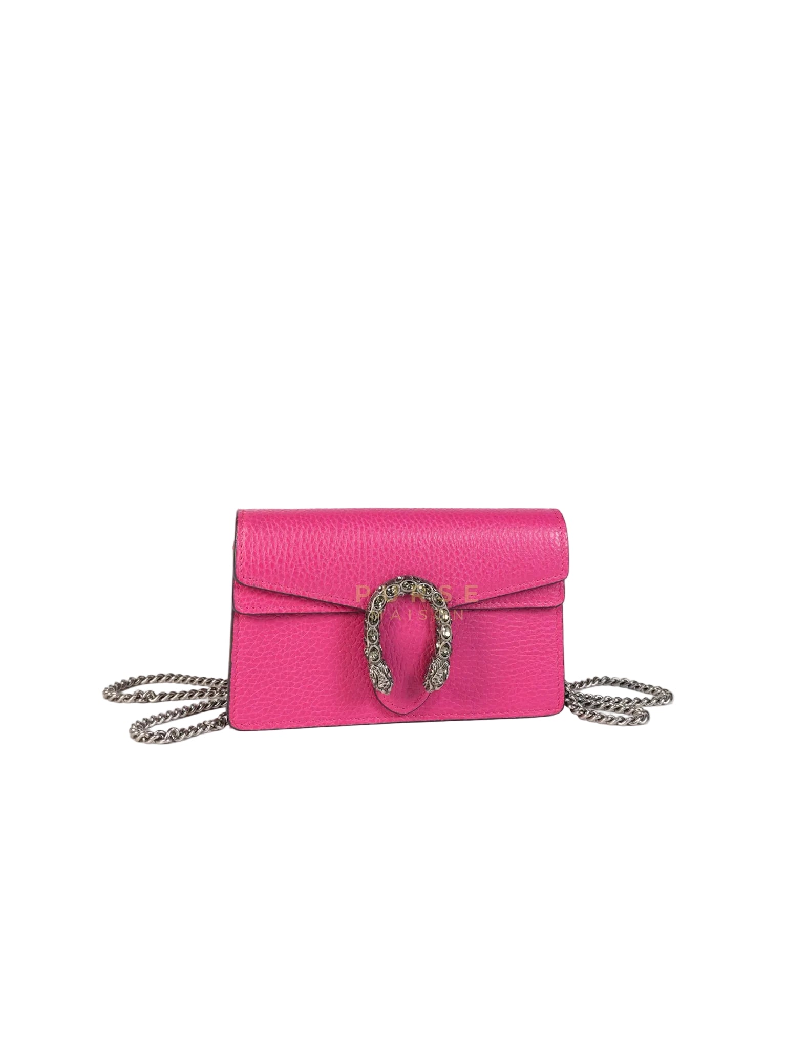 Super Mini Dionysus in Pink Grained Calfskin Leather Chain Bag | Purse Maison Luxury Bags Shop
