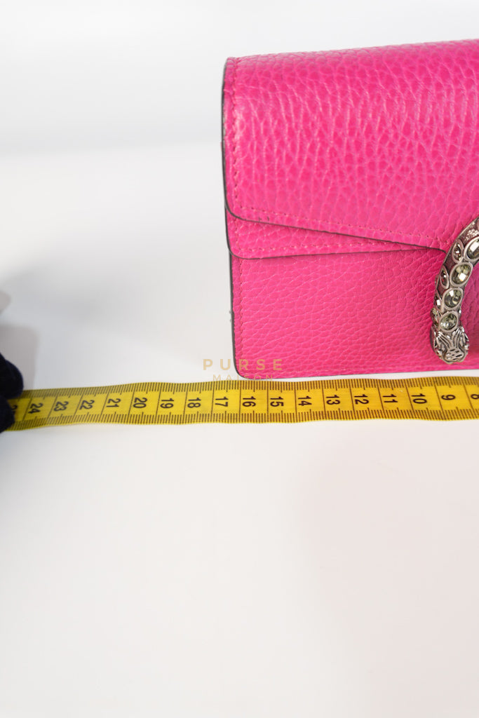 Super Mini Dionysus in Pink Grained Calfskin Leather Chain Bag | Purse Maison Luxury Bags Shop