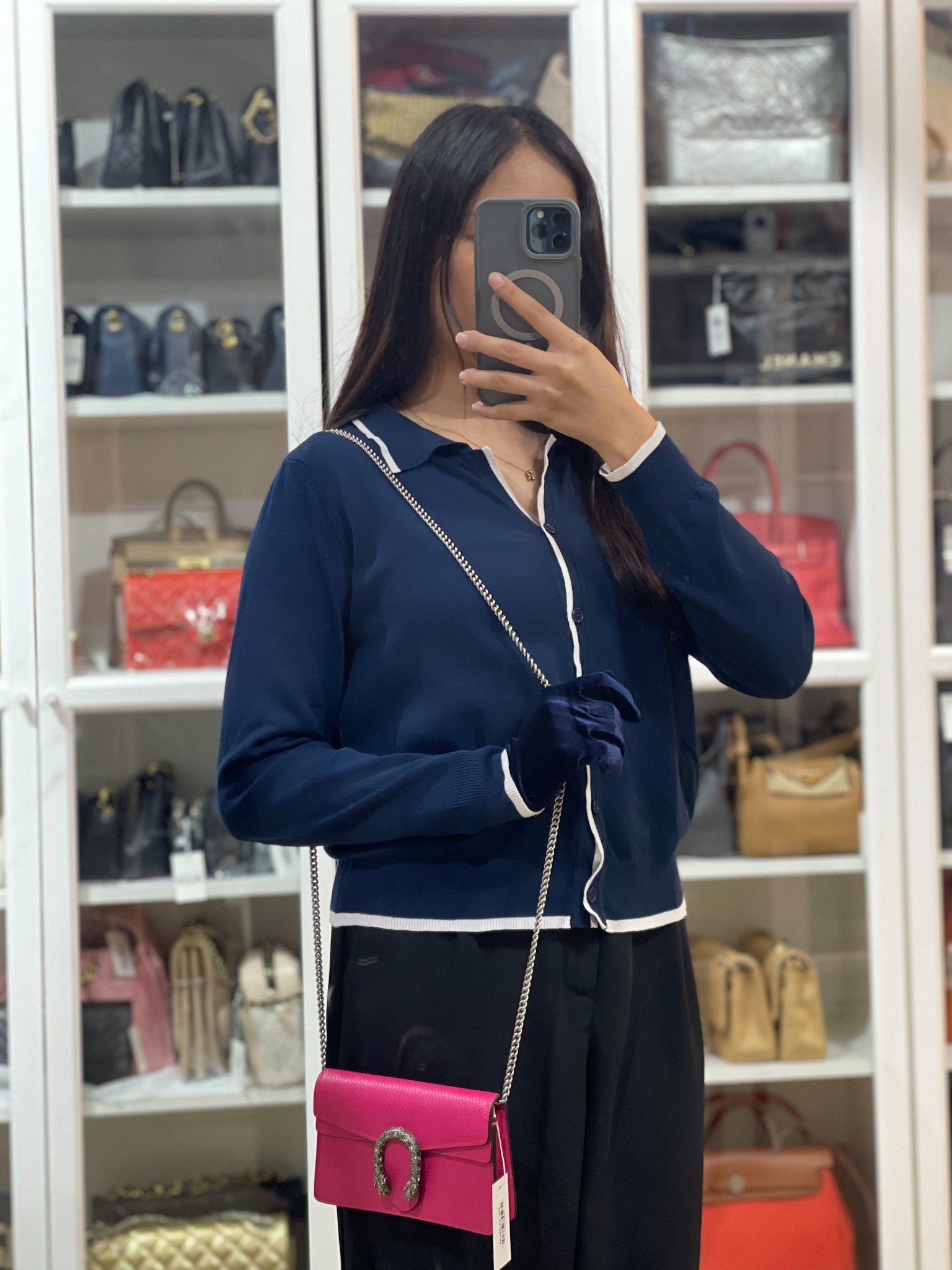 Super Mini Dionysus in Pink Grained Calfskin Leather Chain Bag | Purse Maison Luxury Bags Shop