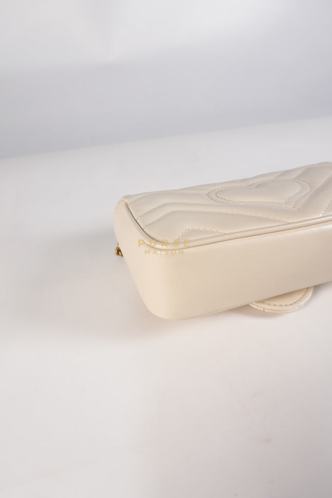 Super Mini White Marmont Chain Bag | Purse Maison Luxury Bags Shop