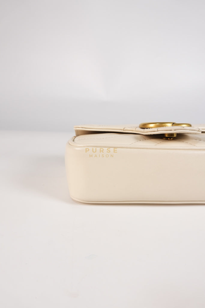 Super Mini White Marmont Chain Bag | Purse Maison Luxury Bags Shop