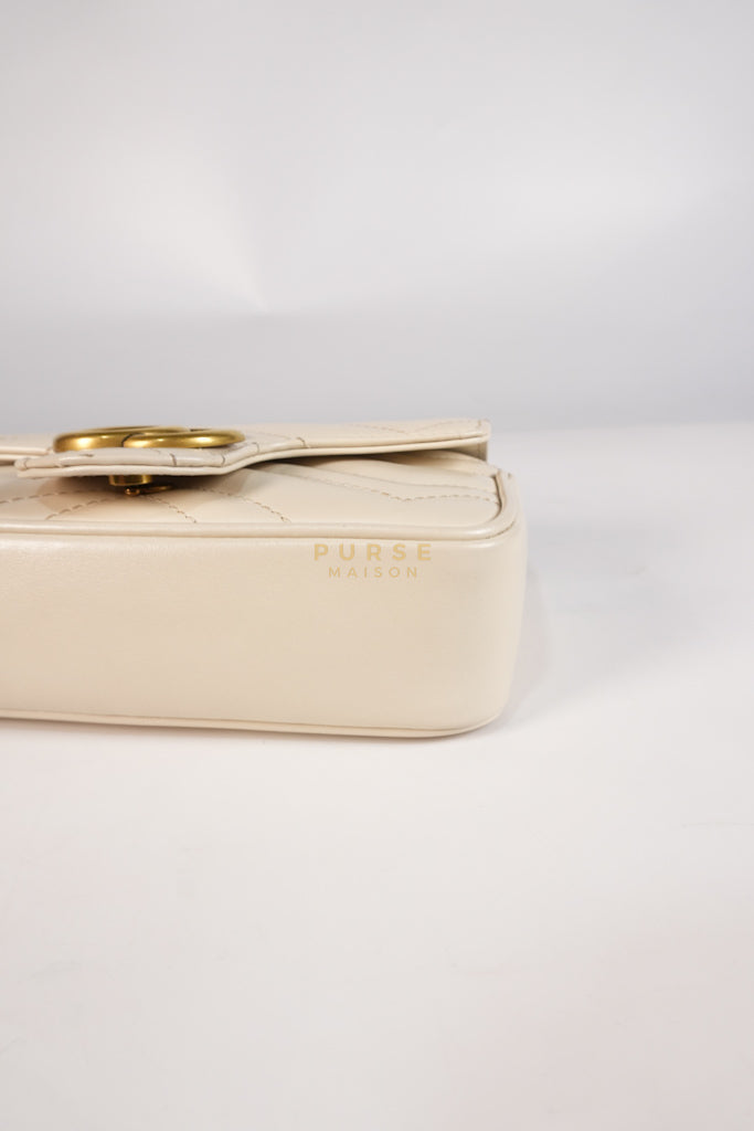 Super Mini White Marmont Chain Bag | Purse Maison Luxury Bags Shop