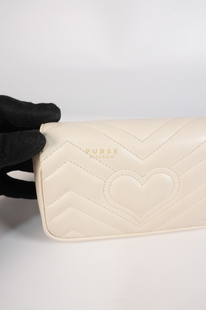 Super Mini White Marmont Chain Bag | Purse Maison Luxury Bags Shop