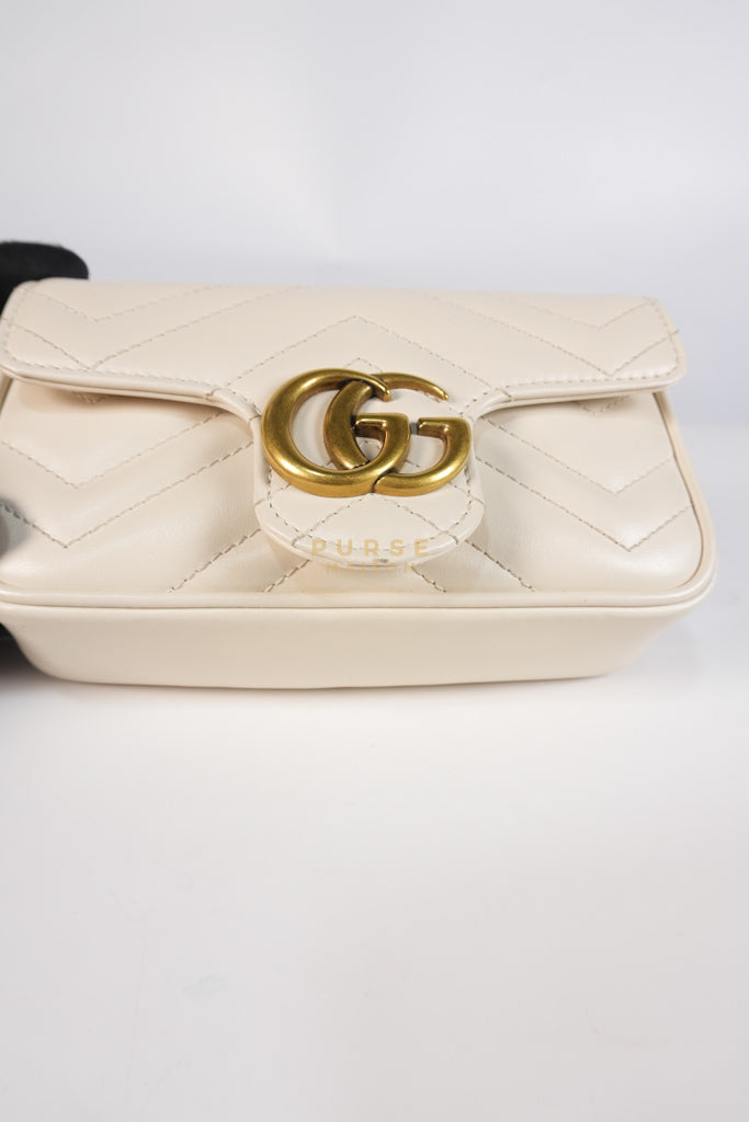 Super Mini White Marmont Chain Bag | Purse Maison Luxury Bags Shop