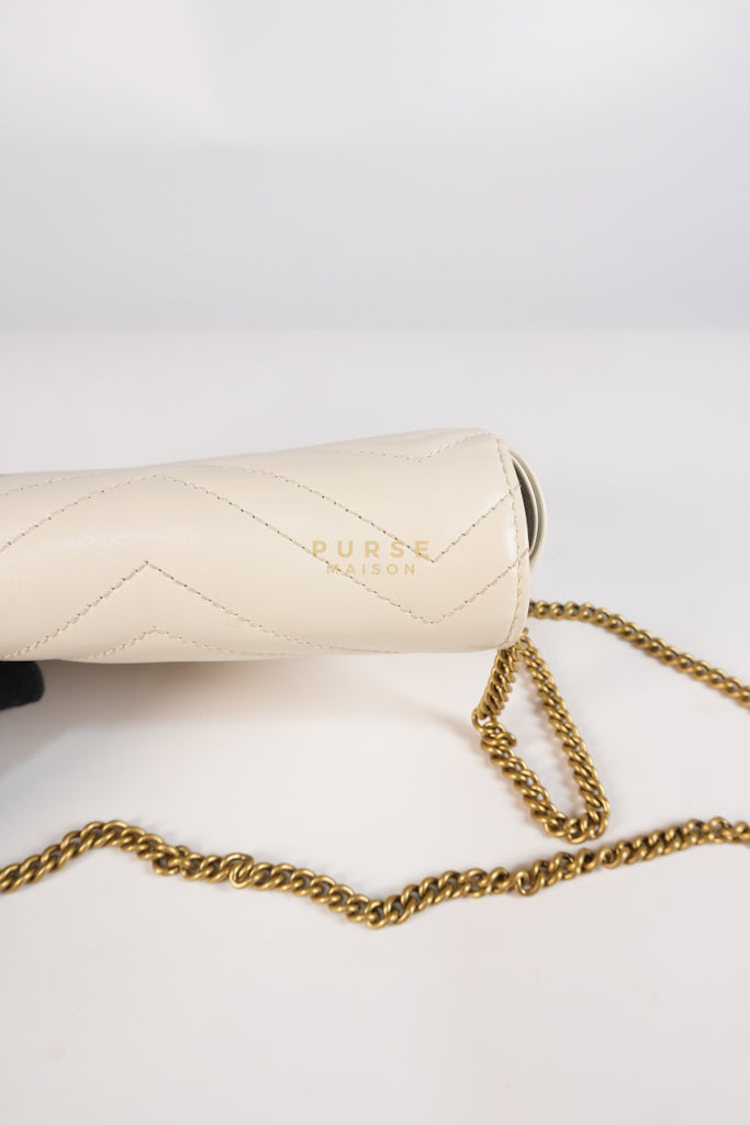 Super Mini White Marmont Chain Bag | Purse Maison Luxury Bags Shop