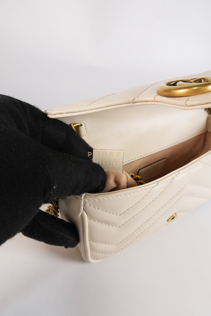 Super Mini White Marmont Chain Bag | Purse Maison Luxury Bags Shop