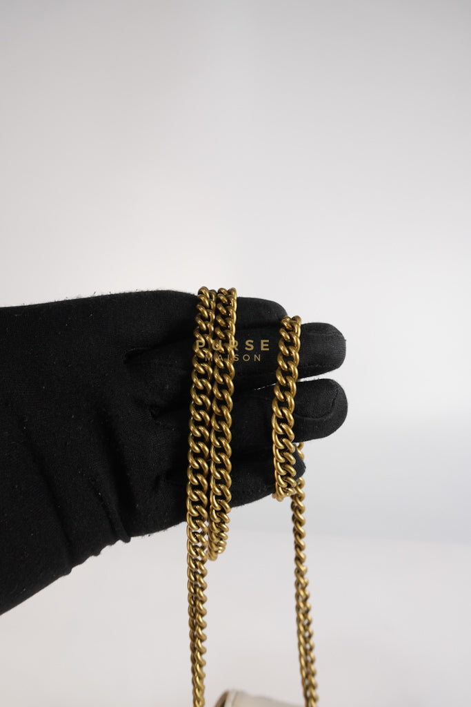 Super Mini White Marmont Chain Bag | Purse Maison Luxury Bags Shop