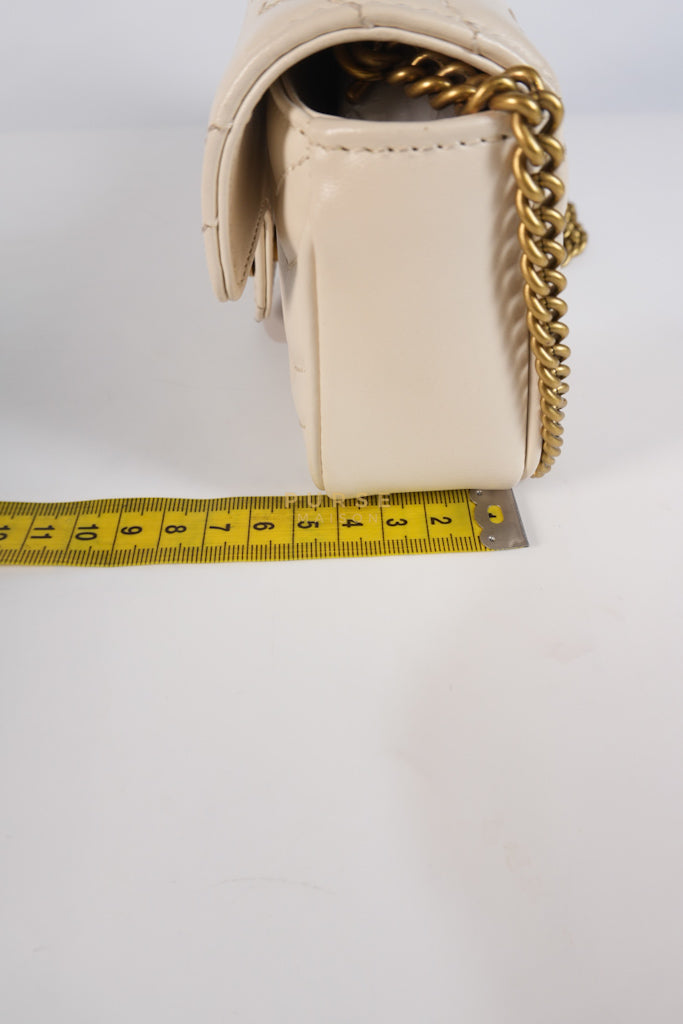 Super Mini White Marmont Chain Bag | Purse Maison Luxury Bags Shop