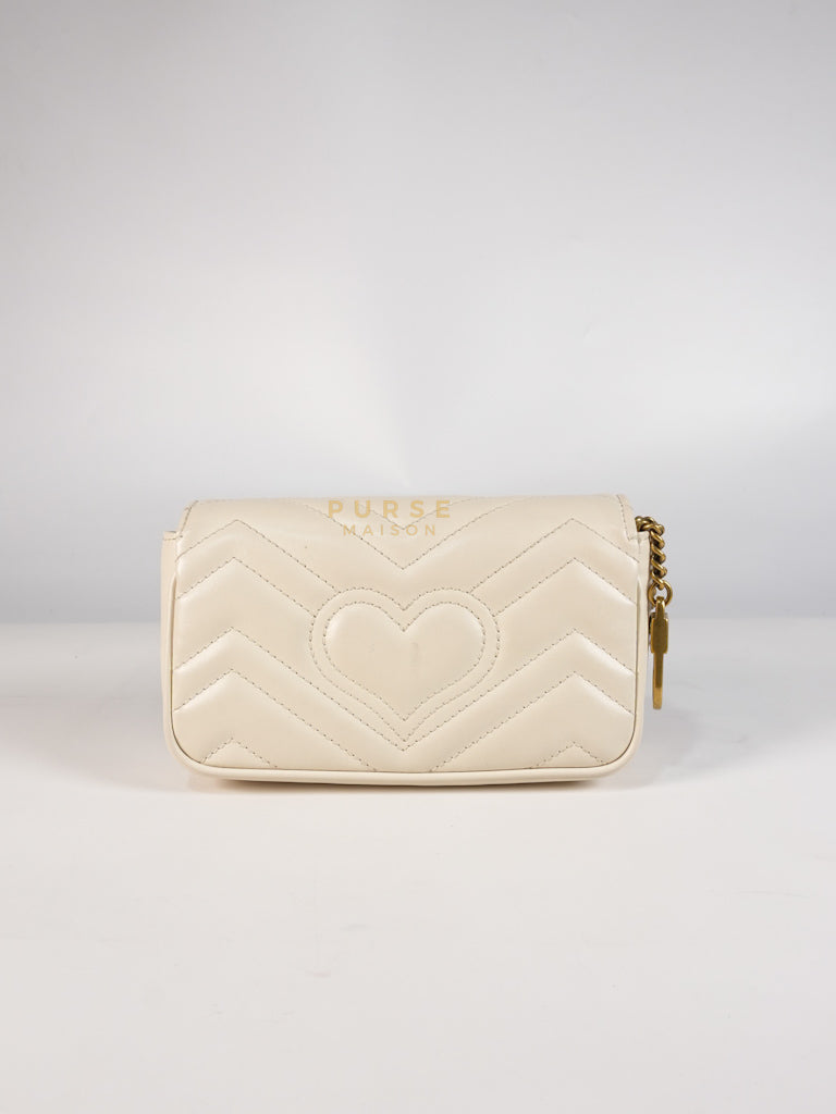 Super Mini White Marmont Chain Bag | Purse Maison Luxury Bags Shop