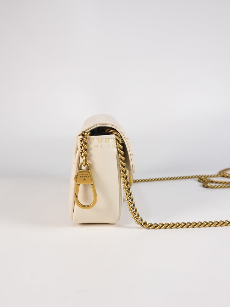 Super Mini White Marmont Chain Bag | Purse Maison Luxury Bags Shop