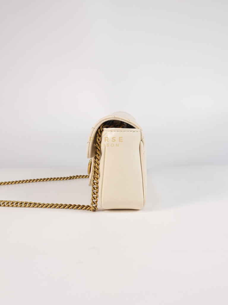 Super Mini White Marmont Chain Bag | Purse Maison Luxury Bags Shop
