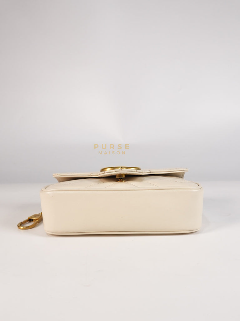 Super Mini White Marmont Chain Bag | Purse Maison Luxury Bags Shop