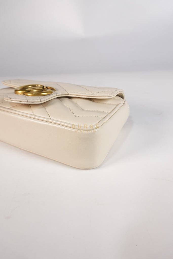 Super Mini White Marmont Chain Bag | Purse Maison Luxury Bags Shop