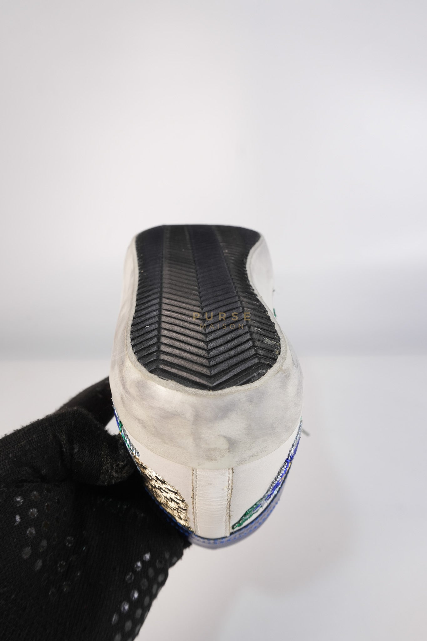 Super-Star Classic Suede Toe Leather Quarter Glitter (White/Ice/Gold/Black Sneakers Size 40 (25cm) | Purse Maison Luxury Bags Shop