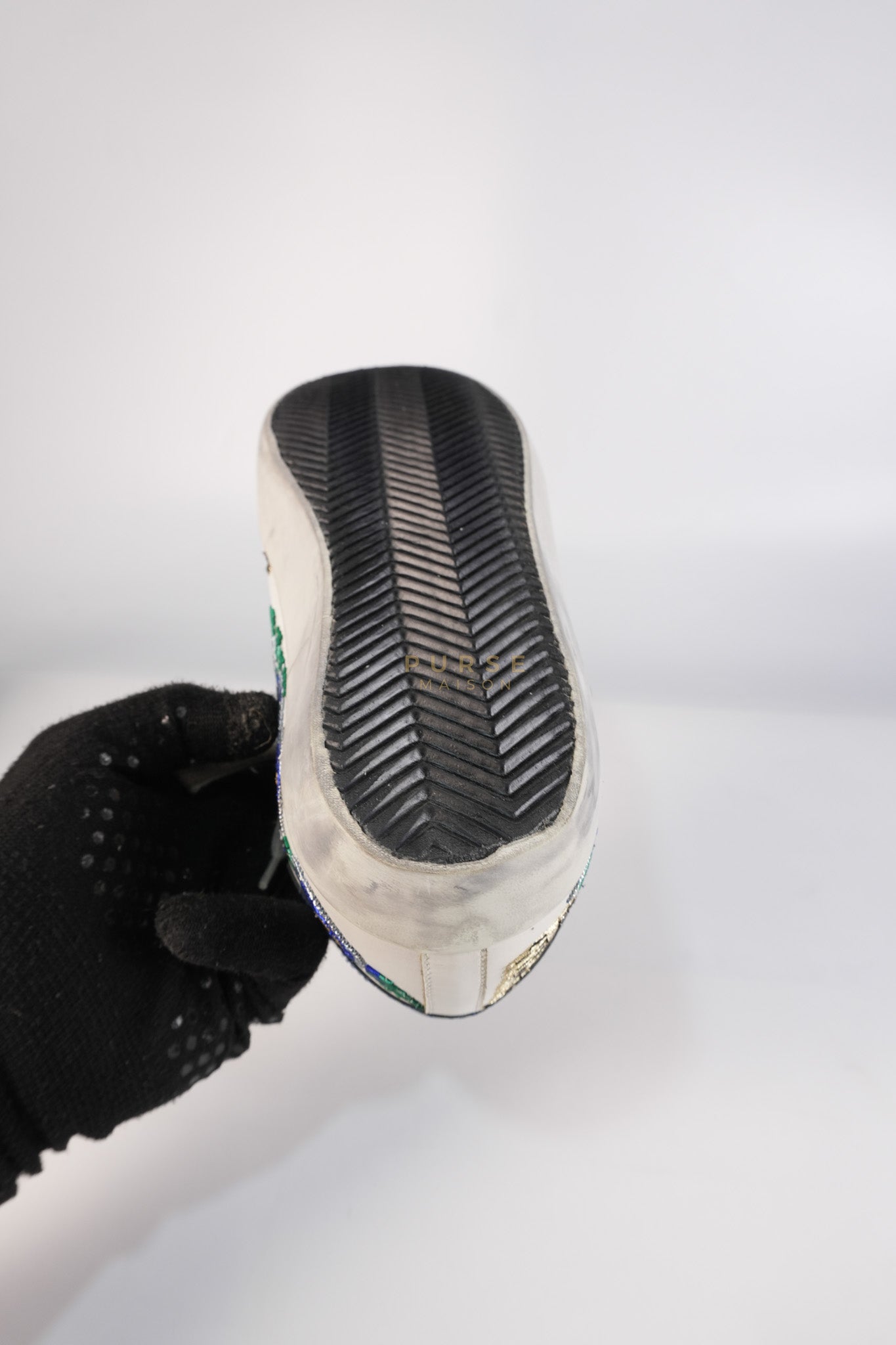 Super-Star Classic Suede Toe Leather Quarter Glitter (White/Ice/Gold/Black Sneakers Size 40 (25cm) | Purse Maison Luxury Bags Shop