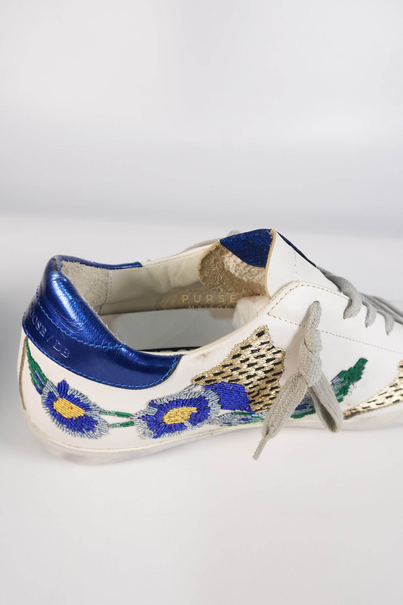 Super-Star Classic Suede Toe Leather Quarter Glitter (White/Ice/Gold/Black Sneakers Size 40 (25cm) | Purse Maison Luxury Bags Shop