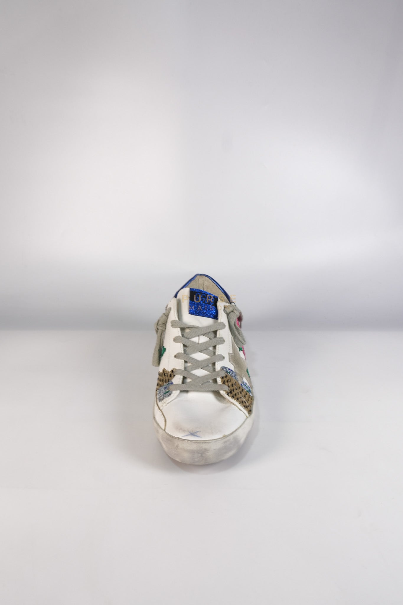 Super-Star Classic Suede Toe Leather Quarter Glitter (White/Ice/Gold/Black Sneakers Size 40 (25cm) | Purse Maison Luxury Bags Shop