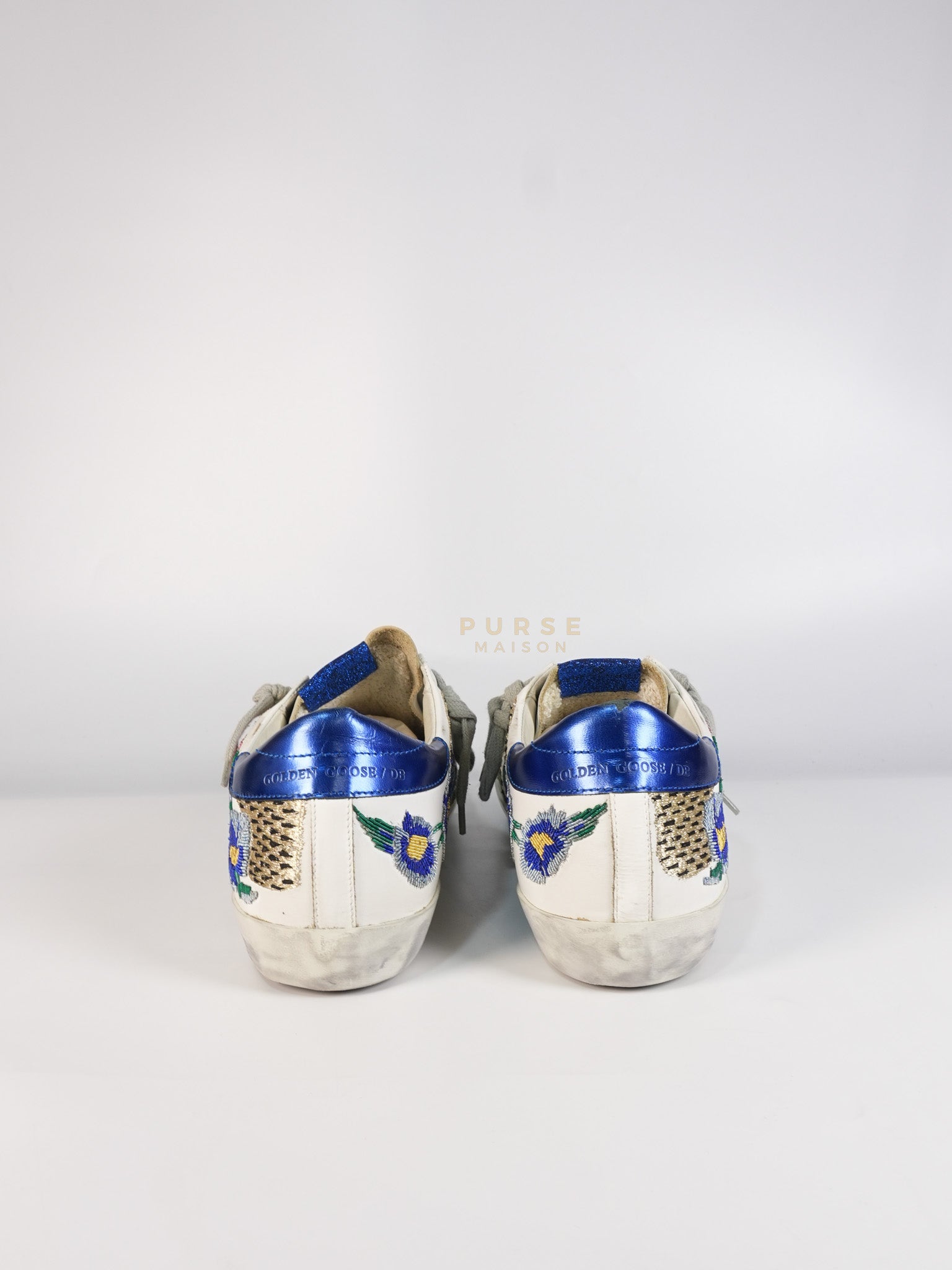 Super-Star Classic Suede Toe Leather Quarter Glitter (White/Ice/Gold/Black Sneakers Size 40 (25cm) | Purse Maison Luxury Bags Shop